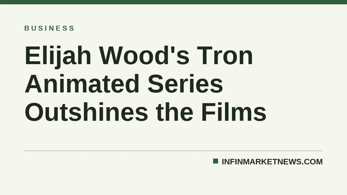 Elijah Wood's Tron Animated Series Outshines the Films