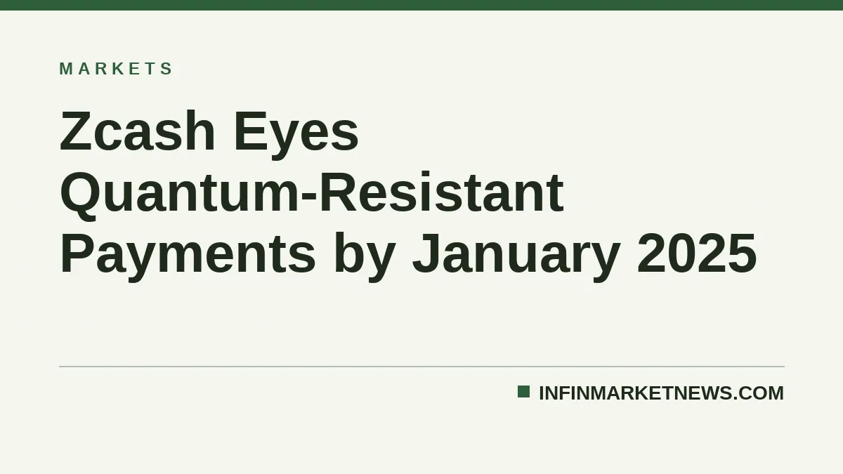 Zcash Eyes Quantum-Resistant Payments by January 2025