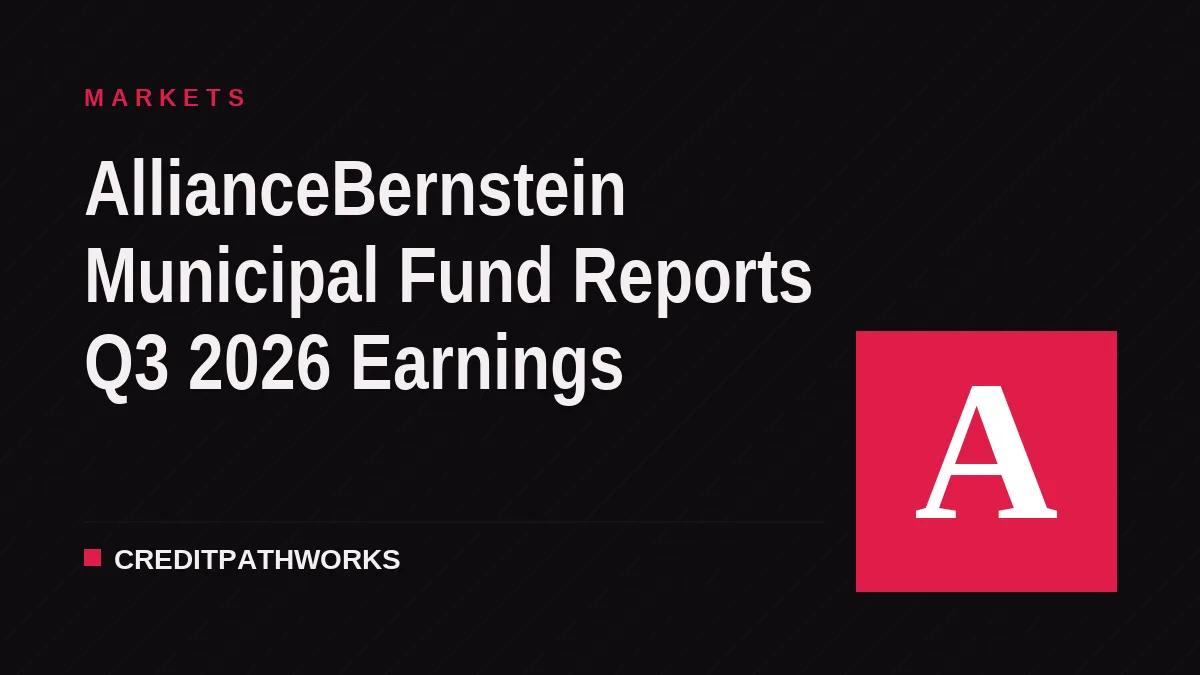 AllianceBernstein Municipal Fund Reports Q3 2026 Earnings